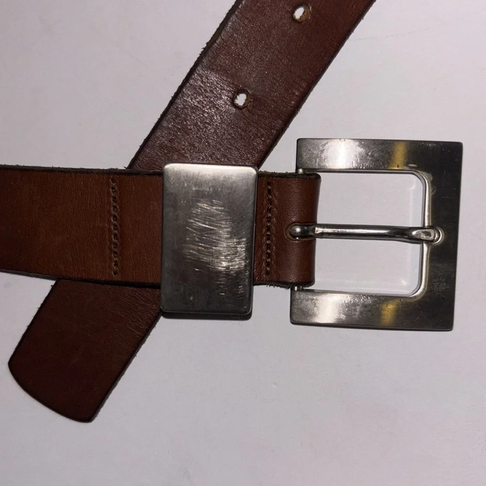 Kenneth Cole Dark Brown Leather Belt